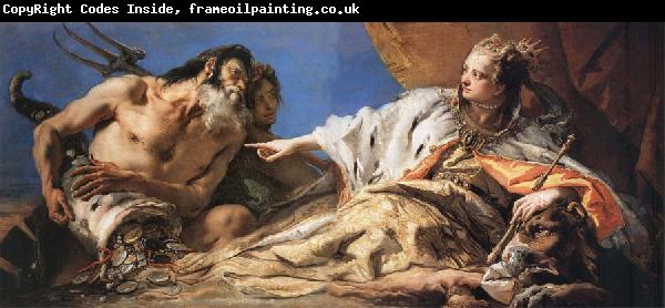 Giovanni Battista Tiepolo Neptune Bestowing Gifts upon Venice
